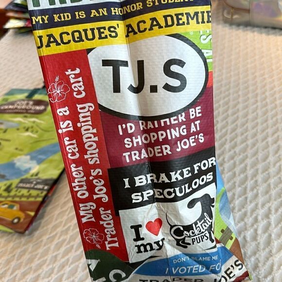 Trader Joe’s Plastic Reusable Shopping Tote Bag 6 Gallon Colorado Skiing Camp - Picture 6 of 12